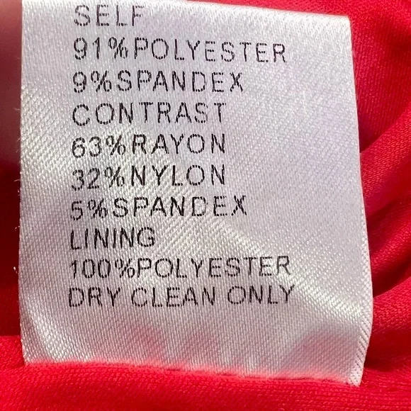 Tadashi Shoji Red Laser Cut Suede Sheath Knee Length Dress Size medium - Picture 15 of 16